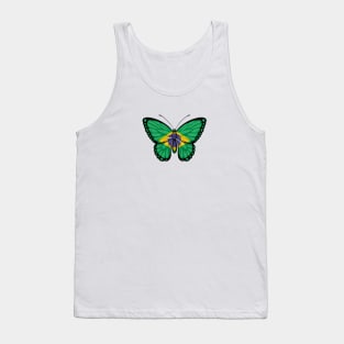 Brazilian Flag Butterfly Tank Top